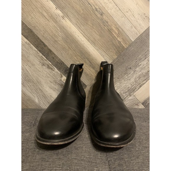 Johnston & Murphy Mens Size 10 Black Leather Chelsea Boots main image 4